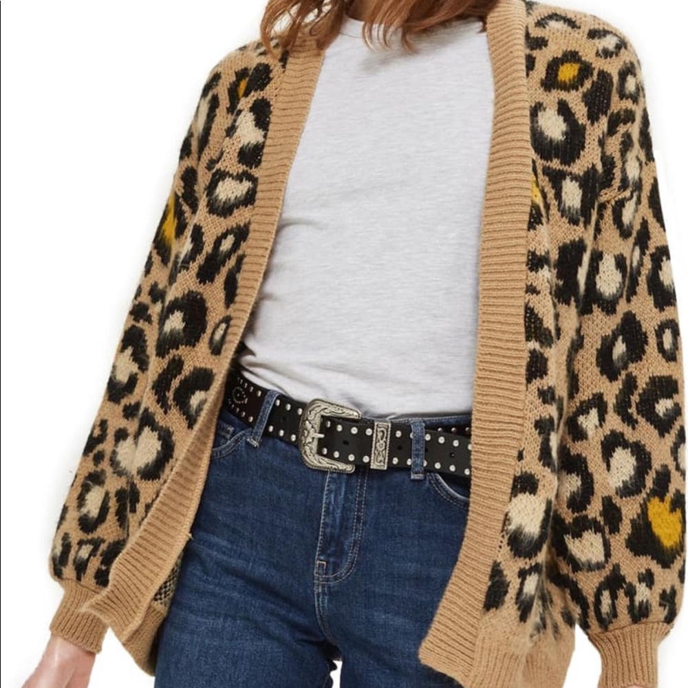 Topshop Cheetah Cardigan